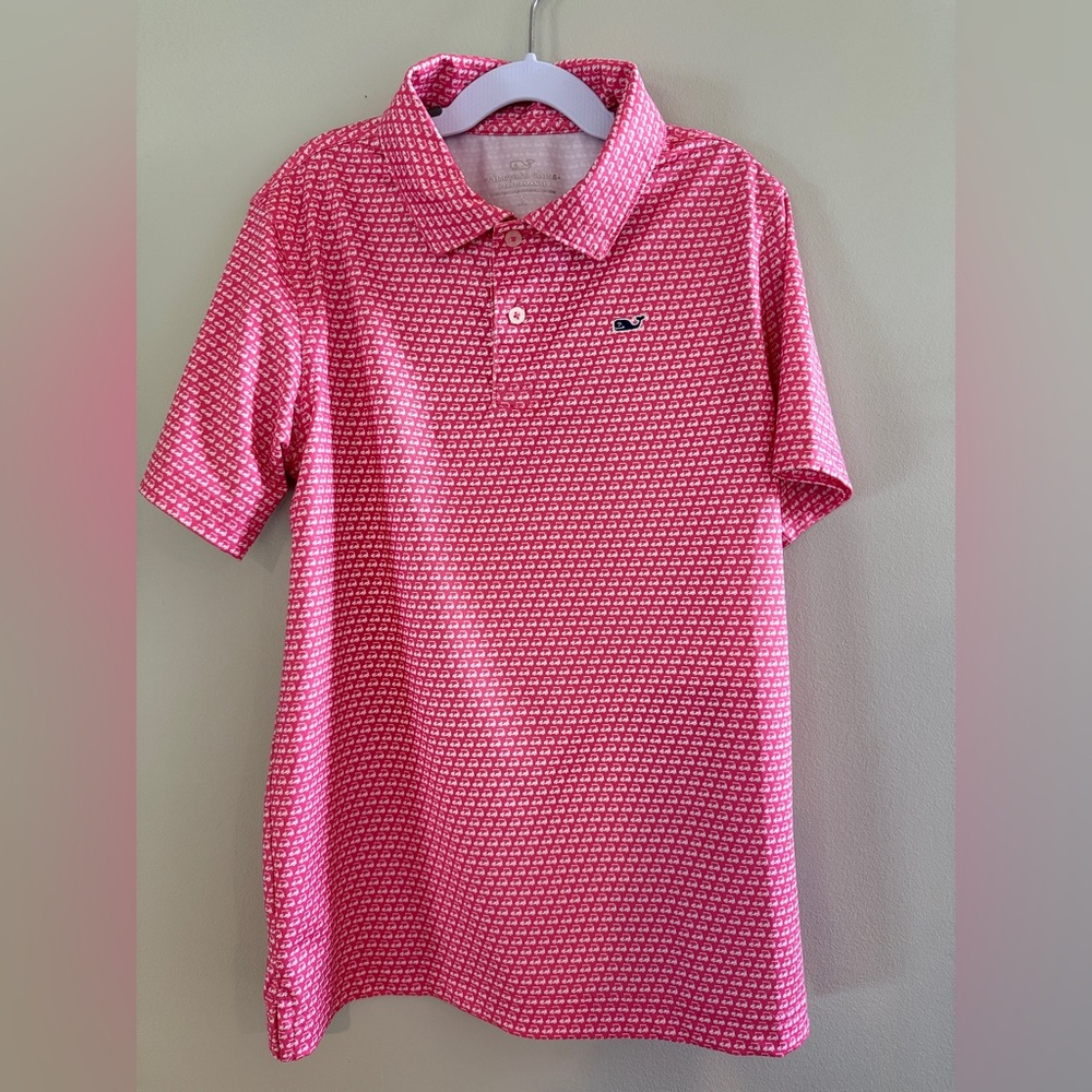 Boys Vineyard Vines Red Polo